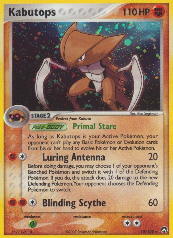 Kabutops - Power Keepers Pokemon Card