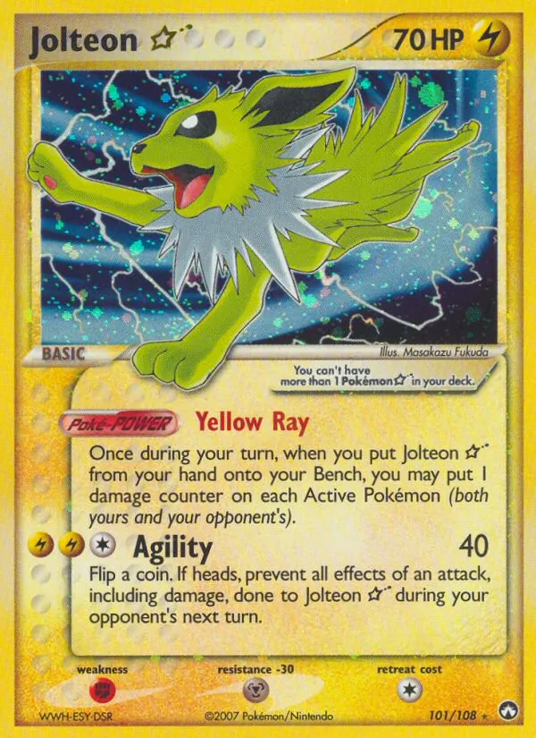Jolteon Star - Power Keepers Pokemon Card