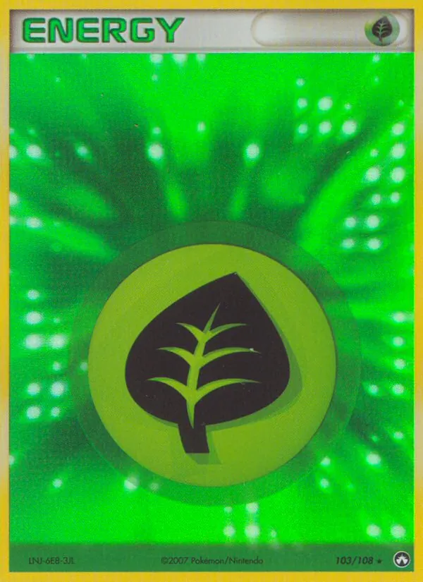 Grass Energy - Power Keepers Pokemon Card