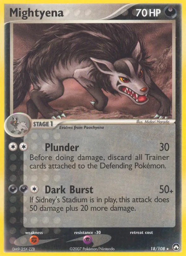 Mightyena - Power Keepers Pokemon Card