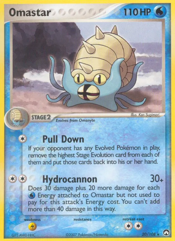 Omastar - Power Keepers Pokemon Card
