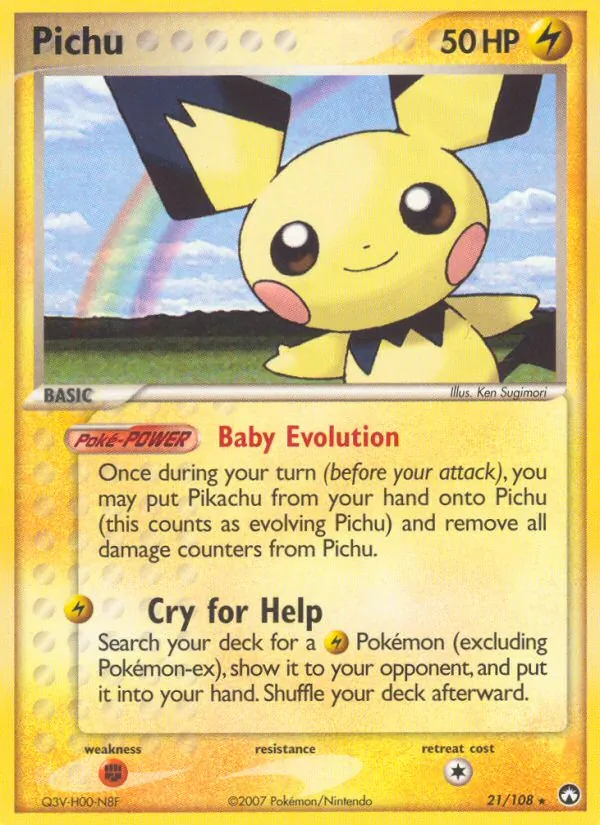 Pichu - Power Keepers Pokemon Card