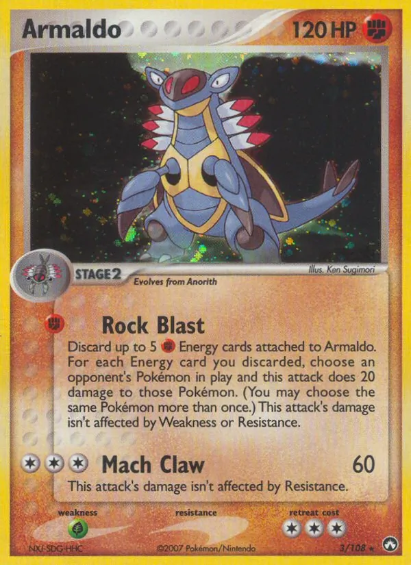 Armaldo - Power Keepers Pokemon Card