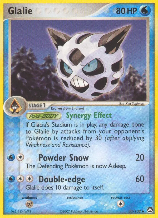 Glalie - Power Keepers Pokemon Card