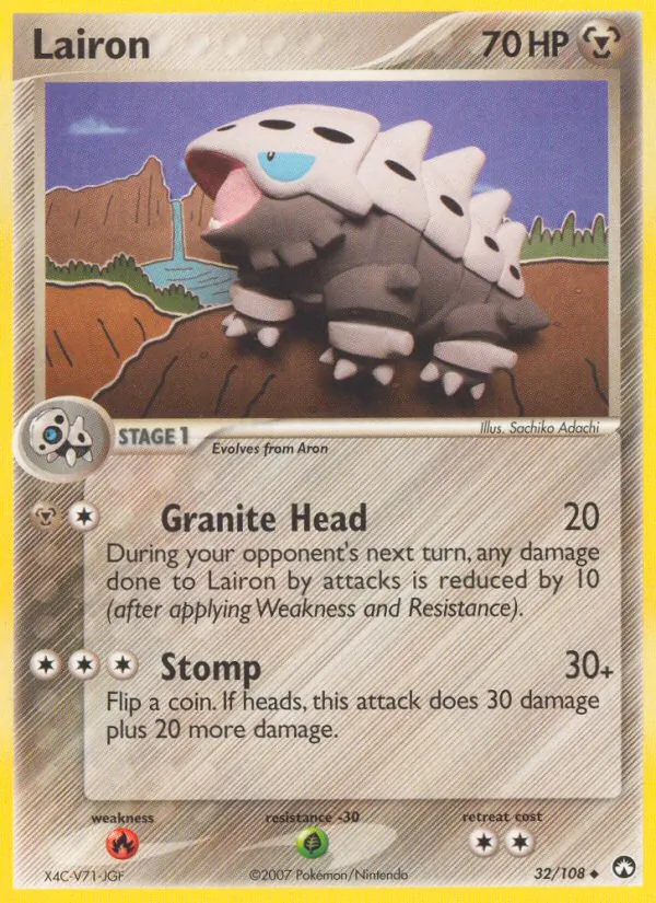 Lairon - Power Keepers Pokemon Card