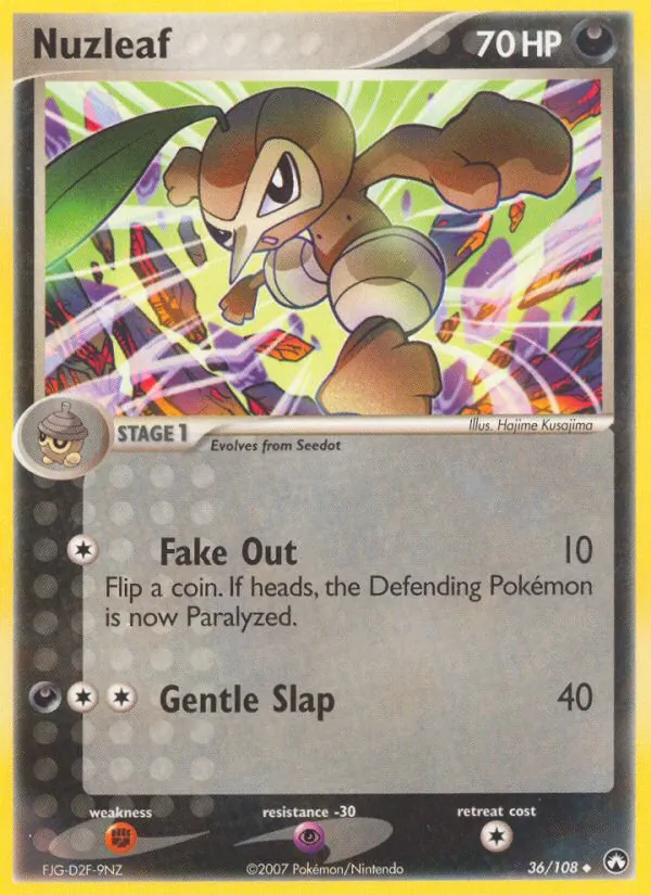 Nuzleaf - Power Keepers Pokemon Card