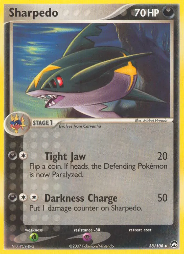 Sharpedo - Power Keepers Pokemon Card