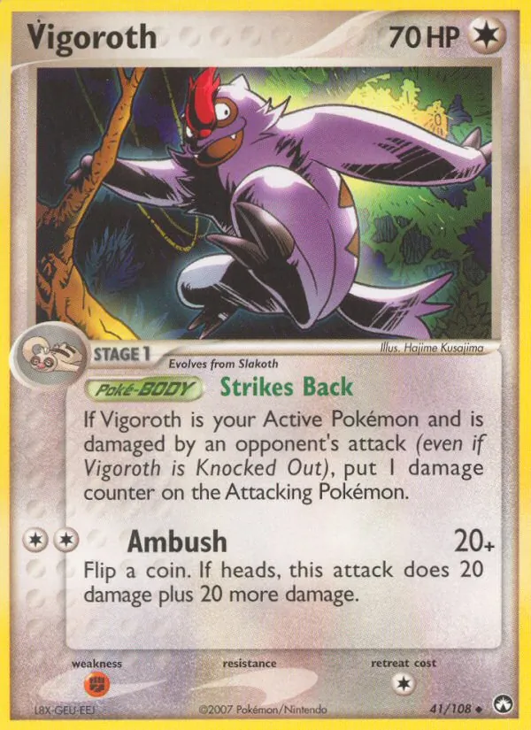 Vigoroth - Power Keepers Pokemon Card