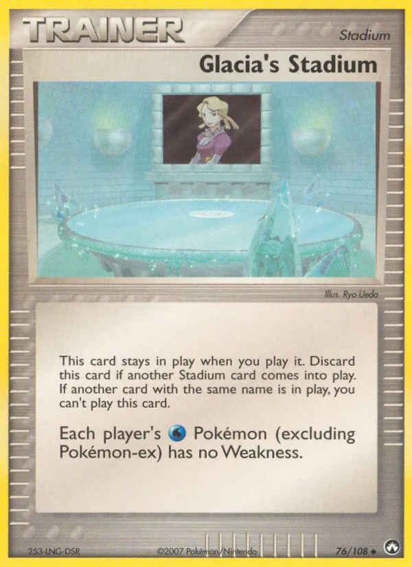 Glacia's Stadium - Power Keepers Pokemon Card