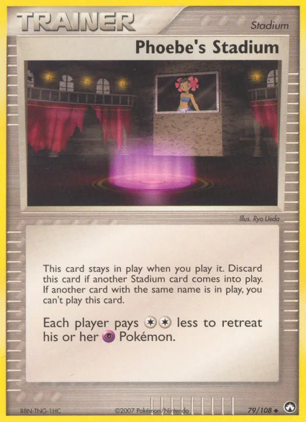 Phoebe's Stadium - Power Keepers Pokemon Card
