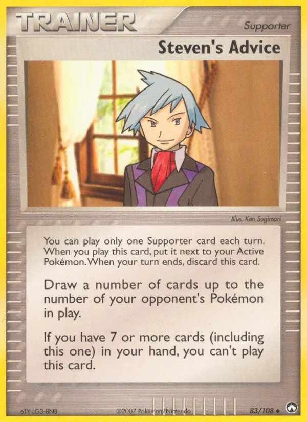 Steven's Advice - Power Keepers Pokemon Card