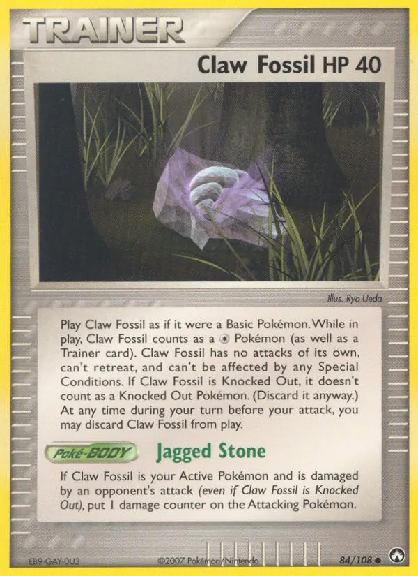 Claw Fossil - Power Keepers Pokemon Card