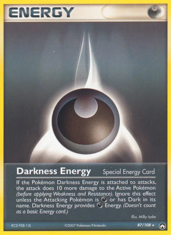 Darkness Energy - Power Keepers Pokemon Card
