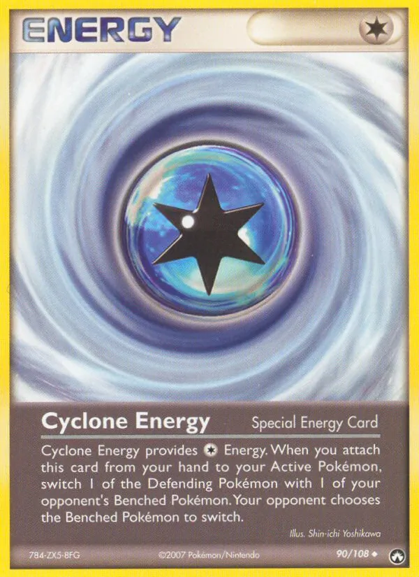Cyclone Energy - Power Keepers Pokemon Card