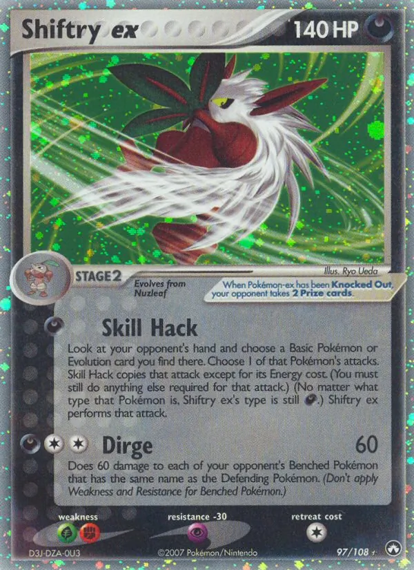 Shiftry ex - Power Keepers Pokemon Card