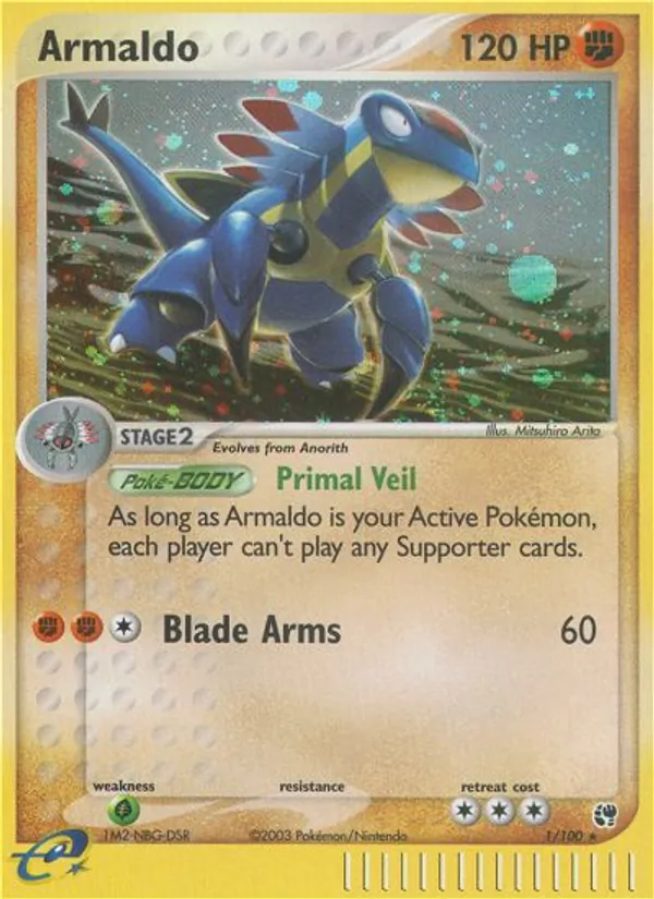 Armaldo - Sandstorm Pokemon Card