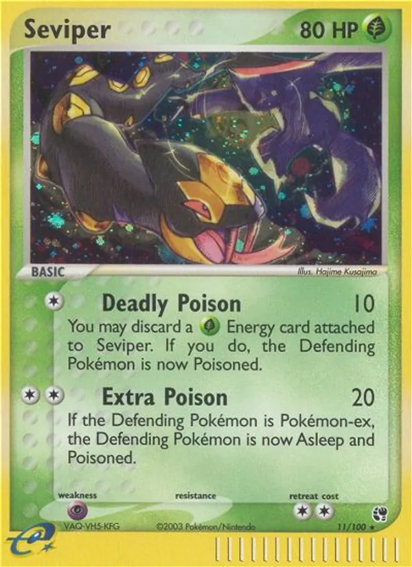 Seviper - Sandstorm Pokemon Card