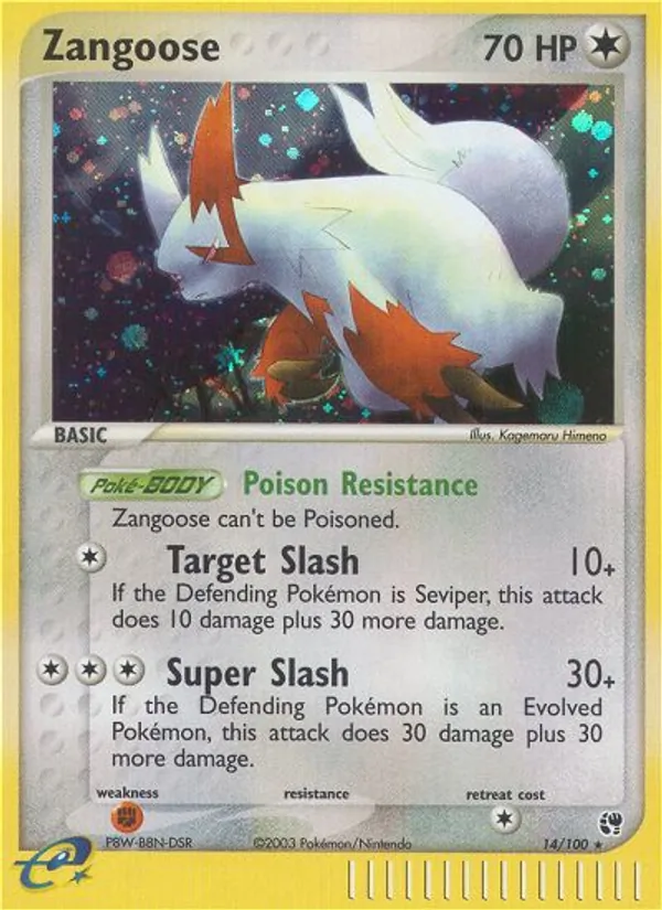Zangoose - Sandstorm Pokemon Card
