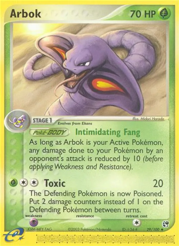 Arbok - Sandstorm Pokemon Card