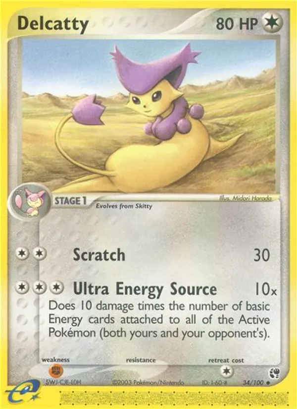 Delcatty - Sandstorm Pokemon Card