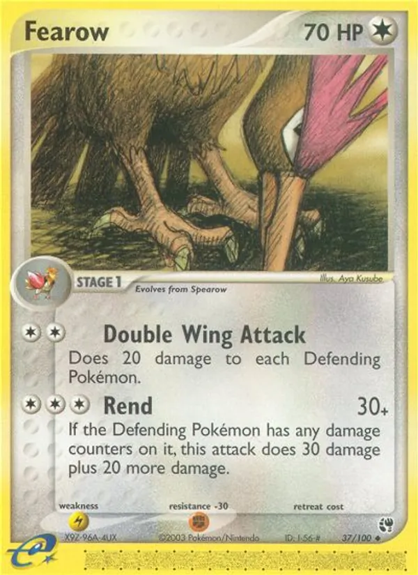 Fearow - Sandstorm Pokemon Card