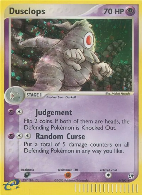 Dusclops - Sandstorm Pokemon Card