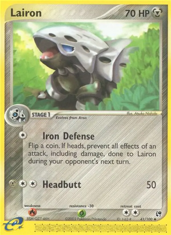 Lairon - Sandstorm Pokemon Card