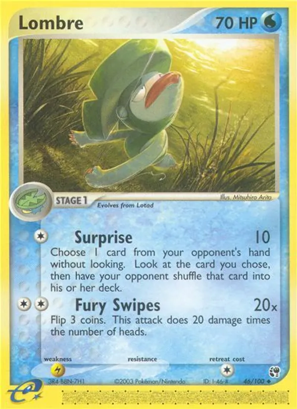 Lombre - Sandstorm Pokemon Card