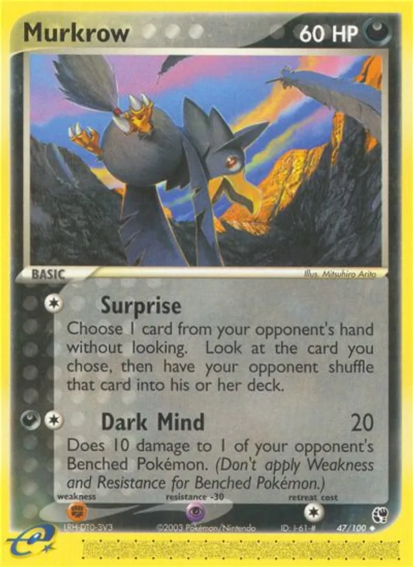 Murkrow - Sandstorm Pokemon Card