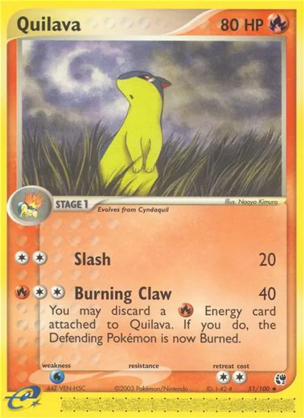Quilava - Sandstorm Pokemon Card
