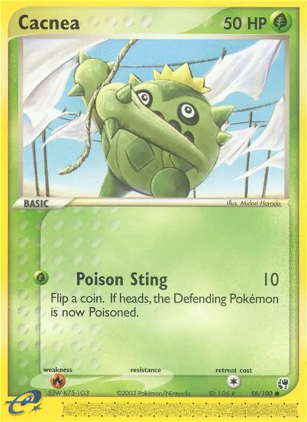 Cacnea - Sandstorm Pokemon Card