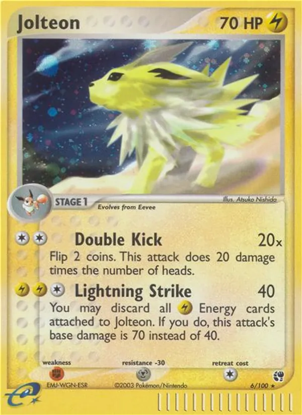 Jolteon - Sandstorm Pokemon Card