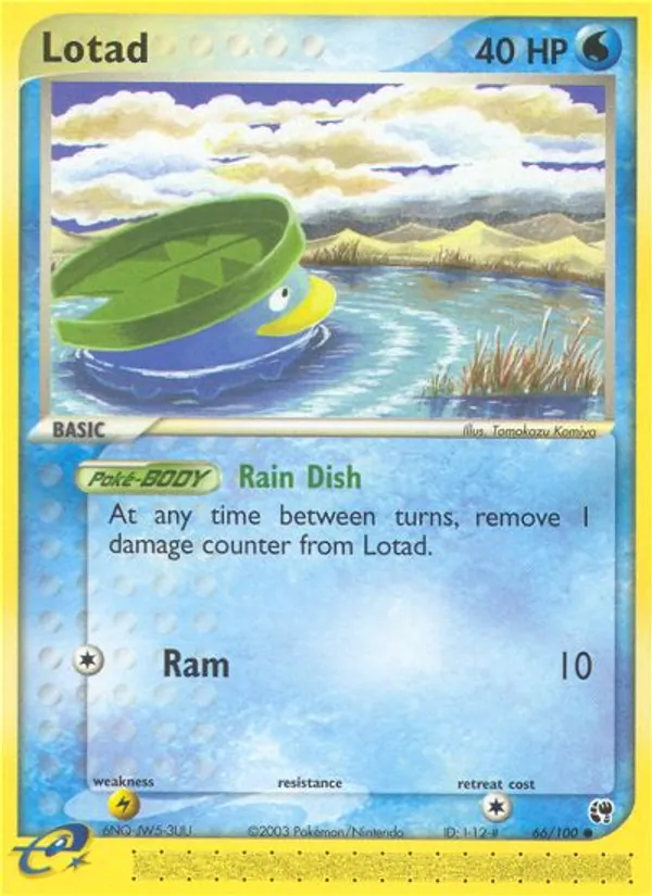 Lotad - Sandstorm Pokemon Card