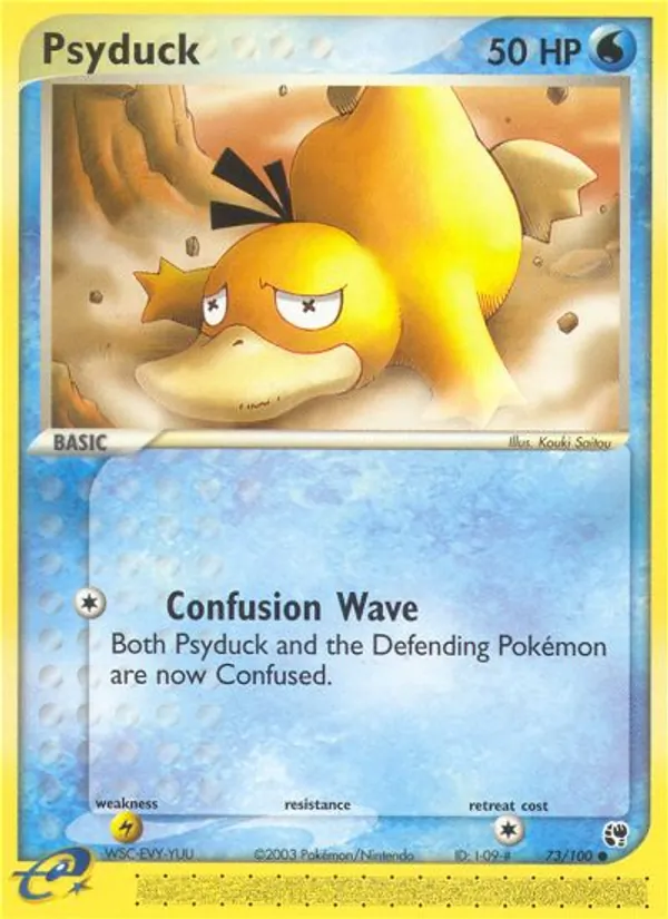 Psyduck - Sandstorm Pokemon Card