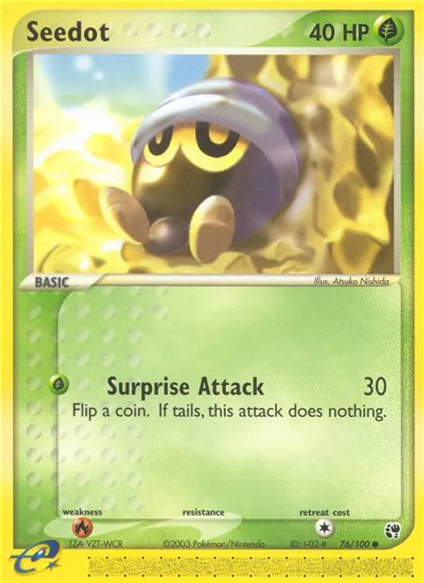 Seedot - Sandstorm Pokemon Card