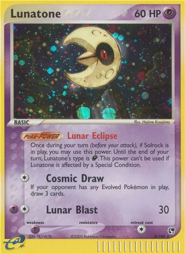 Lunatone - Sandstorm Pokemon Card