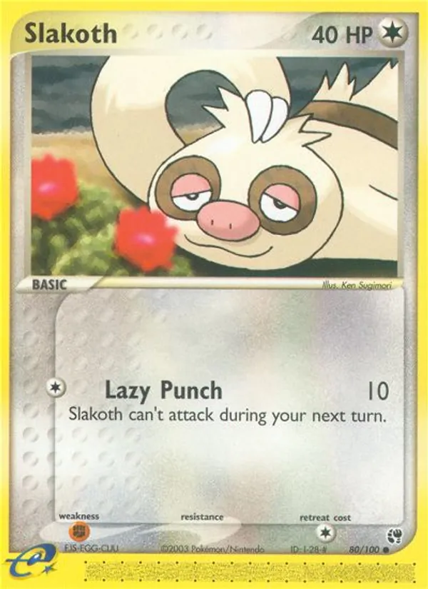 Slakoth - Sandstorm Pokemon Card