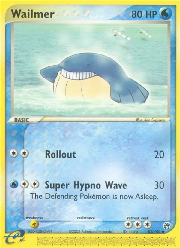 Wailmer - Sandstorm Pokemon Card