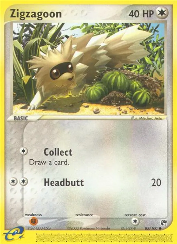 Zigzagoon - Sandstorm Pokemon Card