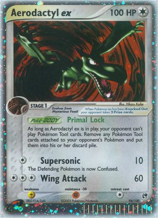 Aerodactyl ex - Sandstorm Pokemon Card