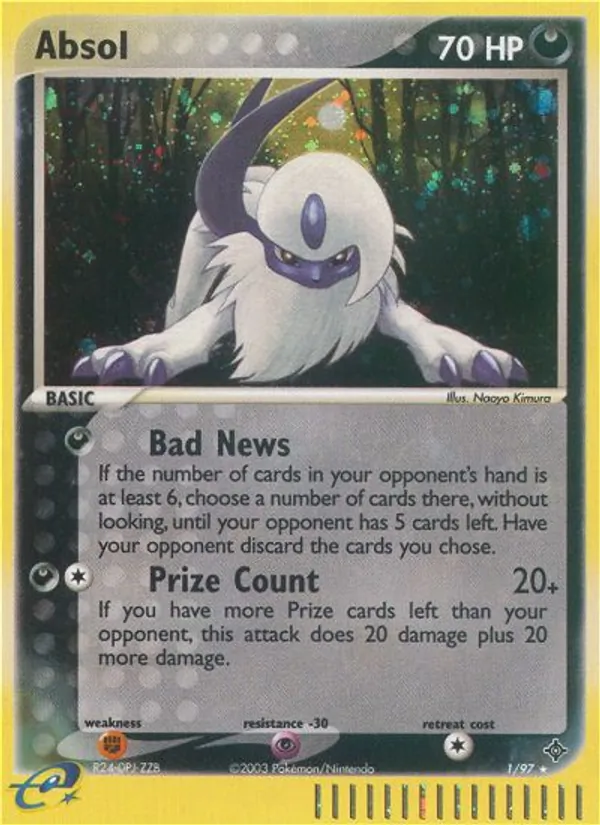 Absol - Dragon Pokemon Card