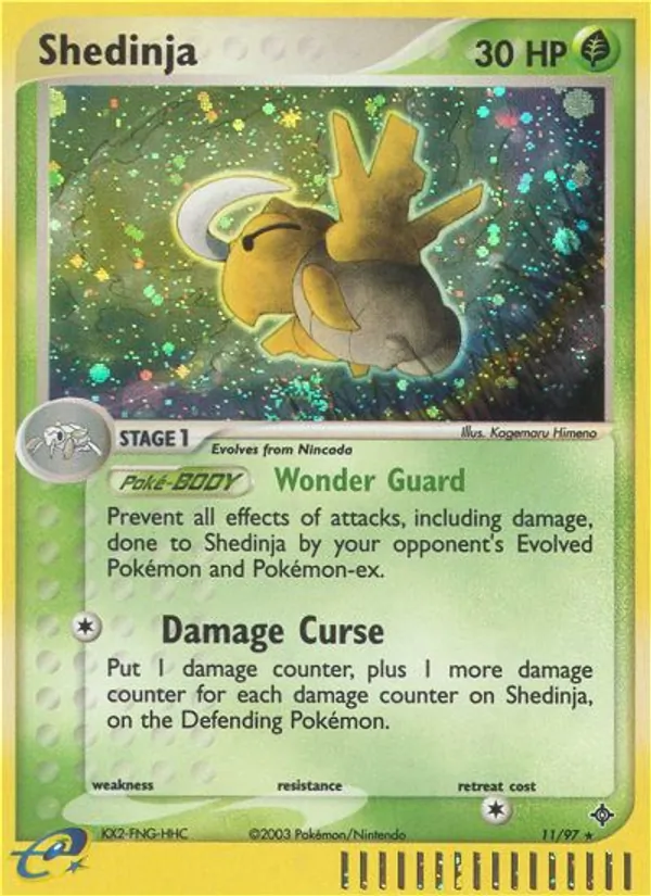 Shedinja - Dragon Pokemon Card