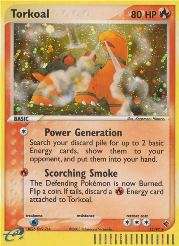 Torkoal - Dragon Pokemon Card