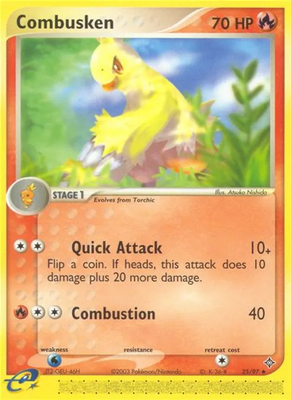 Combusken - Dragon Pokemon Card