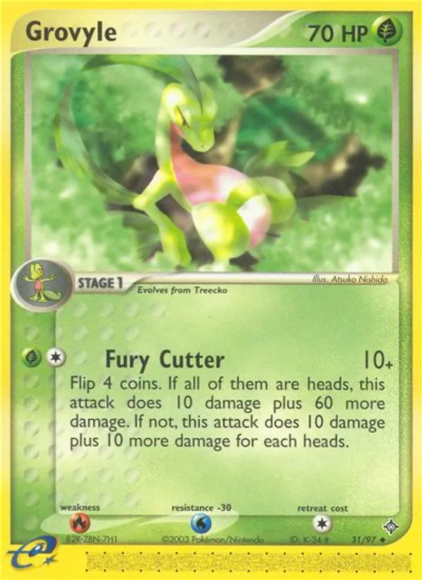 Grovyle - Dragon Pokemon Card