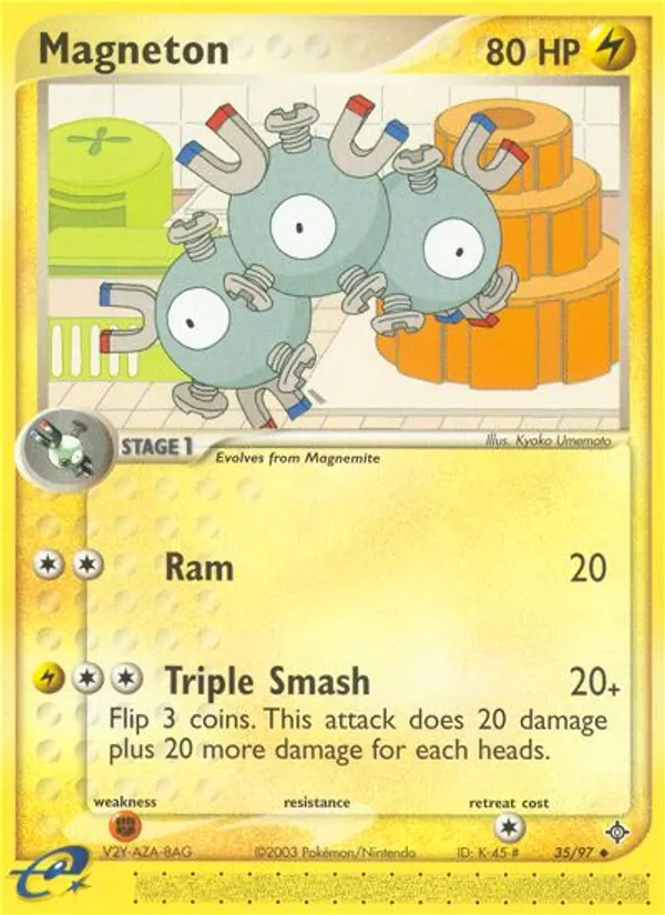Magneton - Dragon Pokemon Card