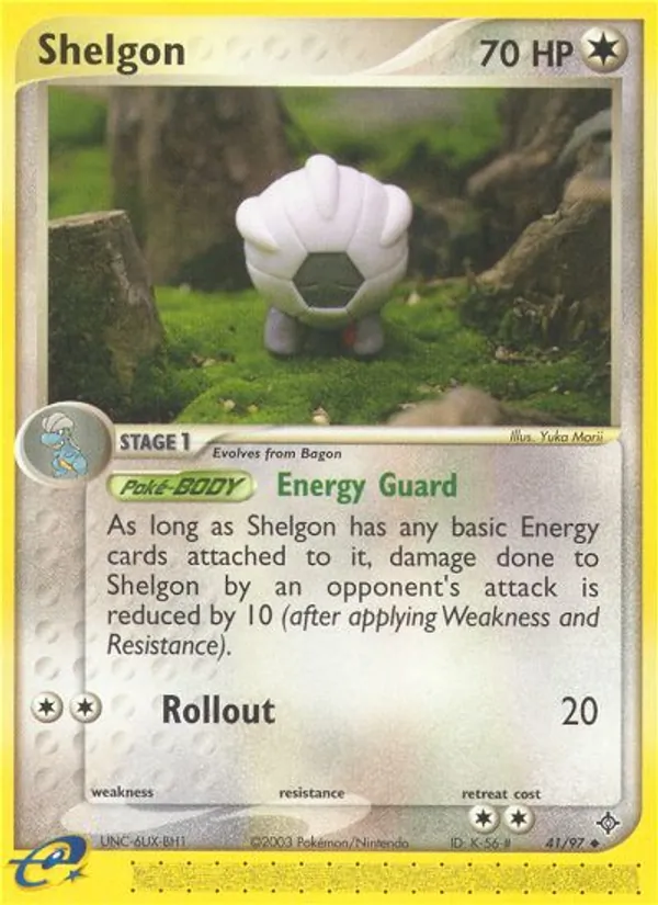 Shelgon - Dragon Pokemon Card