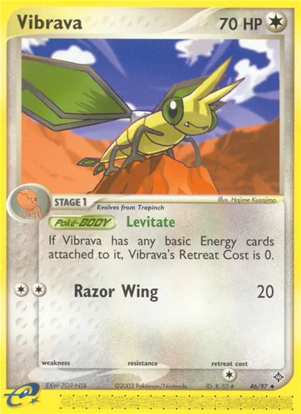 Vibrava - Dragon Pokemon Card