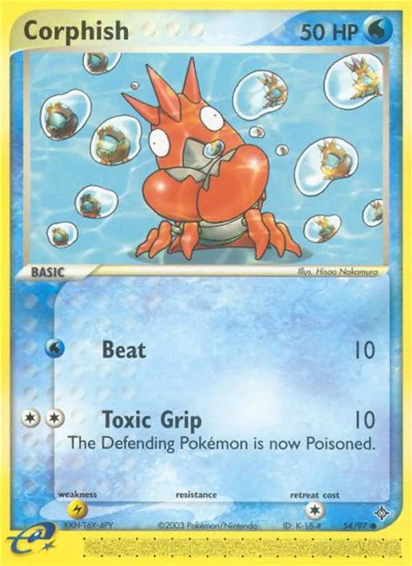 Corphish - Dragon Pokemon Card