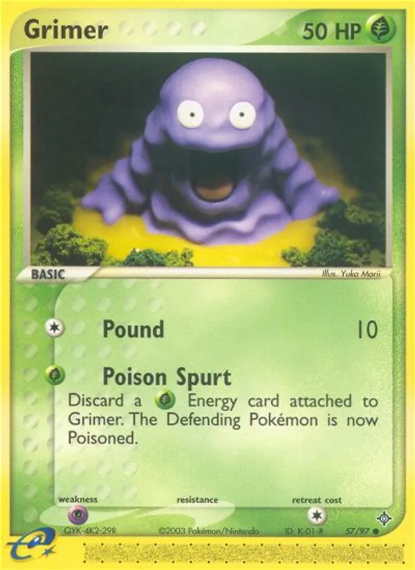 Grimer - Dragon Pokemon Card